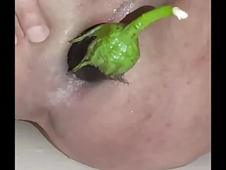 Gay anal eggplant
