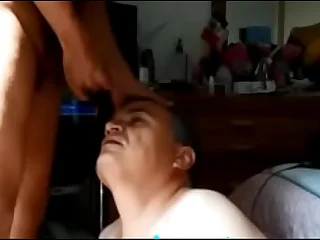 Huge gay facial after blowjob