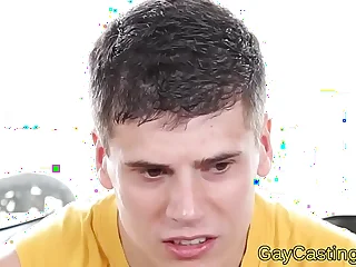 Toned jock anal audition at gaycastings