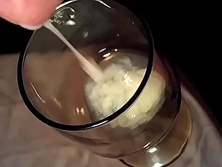 Asian twink multi cum in glass 3